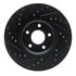 633-54069R by DYNAMIC FRICTION COMPANY - Brake Rotor - Drilled and Slotted - Black