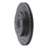 633-59038R by DYNAMIC FRICTION COMPANY - Brake Rotor - Drilled and Slotted - Black