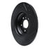 633-63143L by DYNAMIC FRICTION COMPANY - Brake Rotor - Drilled and Slotted - Black