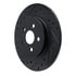 633-75029L by DYNAMIC FRICTION COMPANY - Brake Rotor - Drilled and Slotted - Black