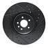 63320032L by DYNAMIC FRICTION COMPANY - Brake Rotor - Drilled and Slotted - Black