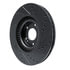 63321044L by DYNAMIC FRICTION COMPANY - Brake Rotor - Drilled and Slotted - Black