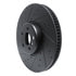 63331132D by DYNAMIC FRICTION COMPANY - Brake Rotor - Drilled and Slotted - Black