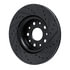 63342039L by DYNAMIC FRICTION COMPANY - Brake Rotor - Drilled and Slotted - Black