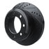 63354227L by DYNAMIC FRICTION COMPANY - Brake Rotor - Drilled and Slotted - Black