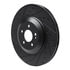 63363166L by DYNAMIC FRICTION COMPANY - Brake Rotor - Drilled and Slotted - Black