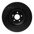 63363166L by DYNAMIC FRICTION COMPANY - Brake Rotor - Drilled and Slotted - Black