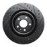 63373079L by DYNAMIC FRICTION COMPANY - Brake Rotor - Drilled and Slotted - Black