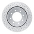 830-54227L by DYNAMIC FRICTION COMPANY - Geoperformance Rotor - Drilled and Slotted