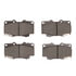 1551-0436-00 by DYNAMIC FRICTION COMPANY - 5000 Advanced Brake Pads - Ceramic