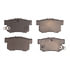 1551-0537-00 by DYNAMIC FRICTION COMPANY - 5000 Advanced Brake Pads - Ceramic