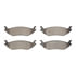 1551-0898-00 by DYNAMIC FRICTION COMPANY - 5000 Advanced Brake Pads - Semi Metallic