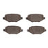 1551-1377-00 by DYNAMIC FRICTION COMPANY - 5000 Advanced Brake Pads - Ceramic