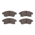 1551-1522-00 by DYNAMIC FRICTION COMPANY - 5000 Advanced Brake Pads - Ceramic