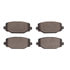 1551-1596-00 by DYNAMIC FRICTION COMPANY - 5000 Advanced Brake Pads - Ceramic