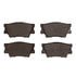 1551-1632-00 by DYNAMIC FRICTION COMPANY - 5000 Advanced Brake Pads - Ceramic