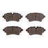 1551-1898-00 by DYNAMIC FRICTION COMPANY - 5000 Advanced Brake Pads - Ceramic