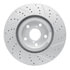 830-76063D by DYNAMIC FRICTION COMPANY - Geoperformance Rotor - Drilled and Slotted