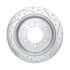 631-63174L by DYNAMIC FRICTION COMPANY - Brake Rotor - Drilled and Slotted - Silver