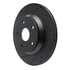 633-13046L by DYNAMIC FRICTION COMPANY - Brake Rotor - Drilled and Slotted - Black