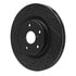 633-13049L by DYNAMIC FRICTION COMPANY - Brake Rotor - Drilled and Slotted - Black