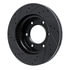 633-54275R by DYNAMIC FRICTION COMPANY - Brake Rotor - Drilled and Slotted - Black