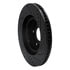 633-58035L by DYNAMIC FRICTION COMPANY - Brake Rotor - Drilled and Slotted - Black