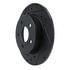 633-67113L by DYNAMIC FRICTION COMPANY - Brake Rotor - Drilled and Slotted - Black