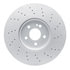 920-63190 by DYNAMIC FRICTION COMPANY - Hi-Carbon Alloy GEOMET Coated Rotor - Drilled