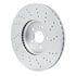 920-63190 by DYNAMIC FRICTION COMPANY - Hi-Carbon Alloy GEOMET Coated Rotor - Drilled