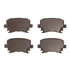 1551-1108-00 by DYNAMIC FRICTION COMPANY - 5000 Advanced Brake Pads - Ceramic