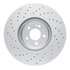 624-63152 by DYNAMIC FRICTION COMPANY - GEOSPEC Coated Rotor - Drilled