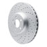 624-63152 by DYNAMIC FRICTION COMPANY - GEOSPEC Coated Rotor - Drilled