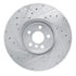 631-31134D by DYNAMIC FRICTION COMPANY - Brake Rotor - Drilled and Slotted - Silver