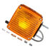 SIG 4805AAY115 by FREIGHTLINER - Turn Signal Light - Stat, Dual Face, Vertical Mount, Incan., Yellow Square