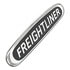 22-57547-000 by FREIGHTLINER - Freightliner Nameplate - Large (Roll Bar Nameplate), Black, ABS