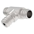 23-12182-051 by FREIGHTLINER - Air Brake Compressor Coolant Line Fitting - Nickel Plated