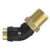 23-14395-008 by FREIGHTLINER - Air Brake Air Line Fitting - Glass Fiber Reinforced with Nylon, Elbow, 45 deg, Push-to-Connect, 0.38 MPT to 0.50 NT