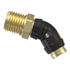 23-14395-009 by FREIGHTLINER - Air Brake Air Line Fitting - Glass Fiber Reinforced with Nylon, Elbow, 45 deg, Push-to-Connect, 0.50 MPT to 0.50 NT