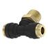 23-14397-007 by FREIGHTLINER - Air Brake Air Line Fitting - Glass Fiber Reinforced with Nylon, Tee, Brass, Push-to-Connect, 0.50 MPT, 0.38NT, 0.50NT