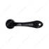 24037 by UNITED PACIFIC - Black Die-Cast Plain Window Crank, with 16-Spline and 7/16" O.D. Adapter