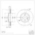 604-32006 by DYNAMIC FRICTION COMPANY - GEOSPEC Coated Rotor - Blank