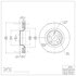 604-54078 by DYNAMIC FRICTION COMPANY - GEOSPEC Coated Rotor - Blank