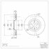 604-73054 by DYNAMIC FRICTION COMPANY - GEOSPEC Coated Rotor - Blank