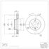 604-74050D by DYNAMIC FRICTION COMPANY - GEOSPEC Coated Rotor - Blank