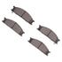 1551-0333-00 by DYNAMIC FRICTION COMPANY - 5000 Advanced Brake Pads - Semi Metallic