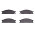 1551-0333-00 by DYNAMIC FRICTION COMPANY - 5000 Advanced Brake Pads - Semi Metallic