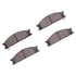 1551-0333-00 by DYNAMIC FRICTION COMPANY - 5000 Advanced Brake Pads - Semi Metallic