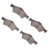 1551-0857-00 by DYNAMIC FRICTION COMPANY - 5000 Advanced Brake Pads - Semi Metallic