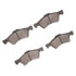 1551-0857-00 by DYNAMIC FRICTION COMPANY - 5000 Advanced Brake Pads - Semi Metallic